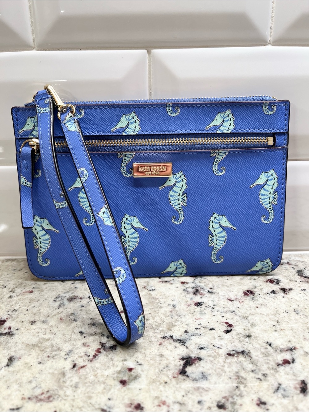 Kate Spade Seahorse Wristlet NWOT